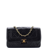 Vintage CC Chain Flap Bag Quilted Lambskin Small