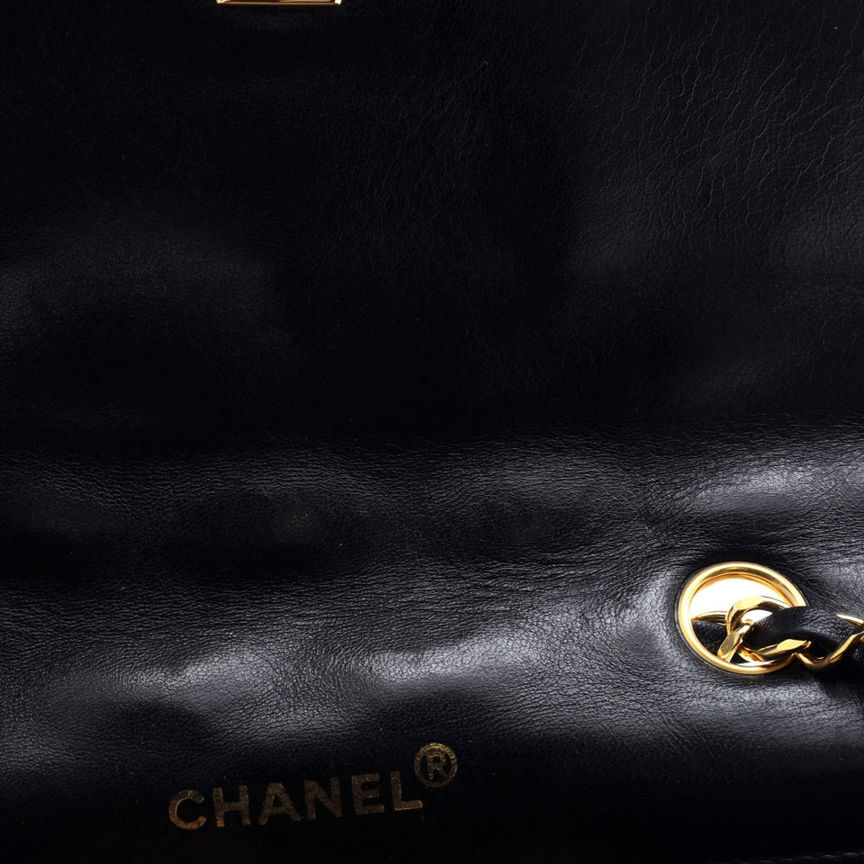 Vintage CC Chain Flap Bag Quilted Lambskin Small