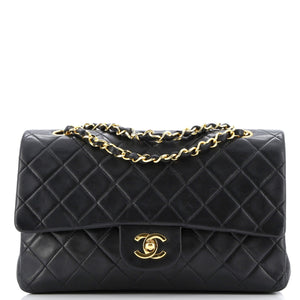 Vintage Classic Double Flap Bag Quilted Lambskin Medium