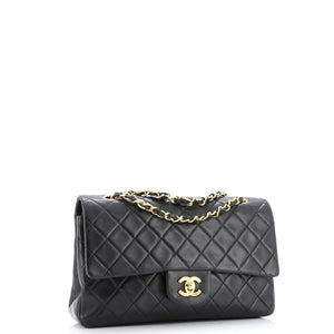Vintage Classic Double Flap Bag Quilted Lambskin Medium