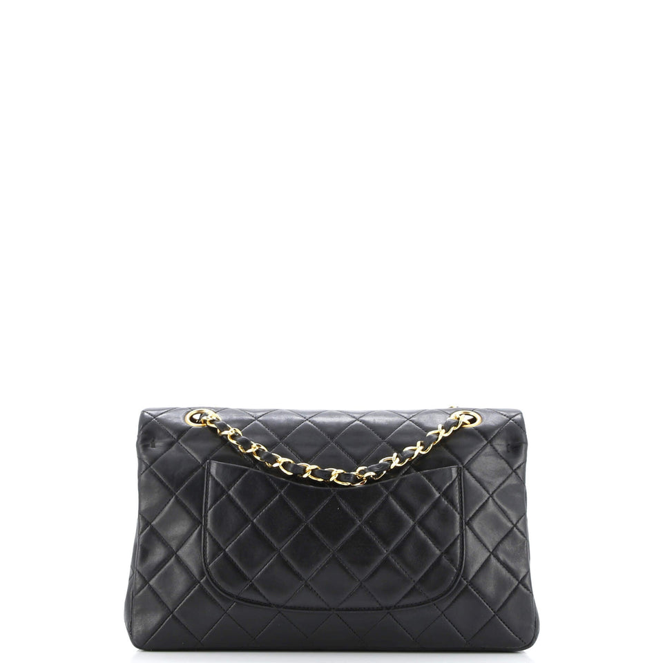 Vintage Classic Double Flap Bag Quilted Lambskin Medium