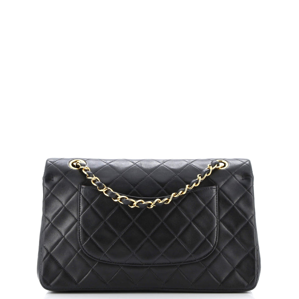 Vintage Classic Double Flap Bag Quilted Lambskin Medium