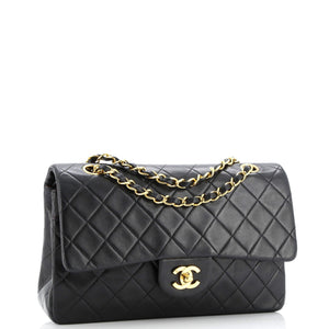 Vintage Classic Double Flap Bag Quilted Lambskin Medium