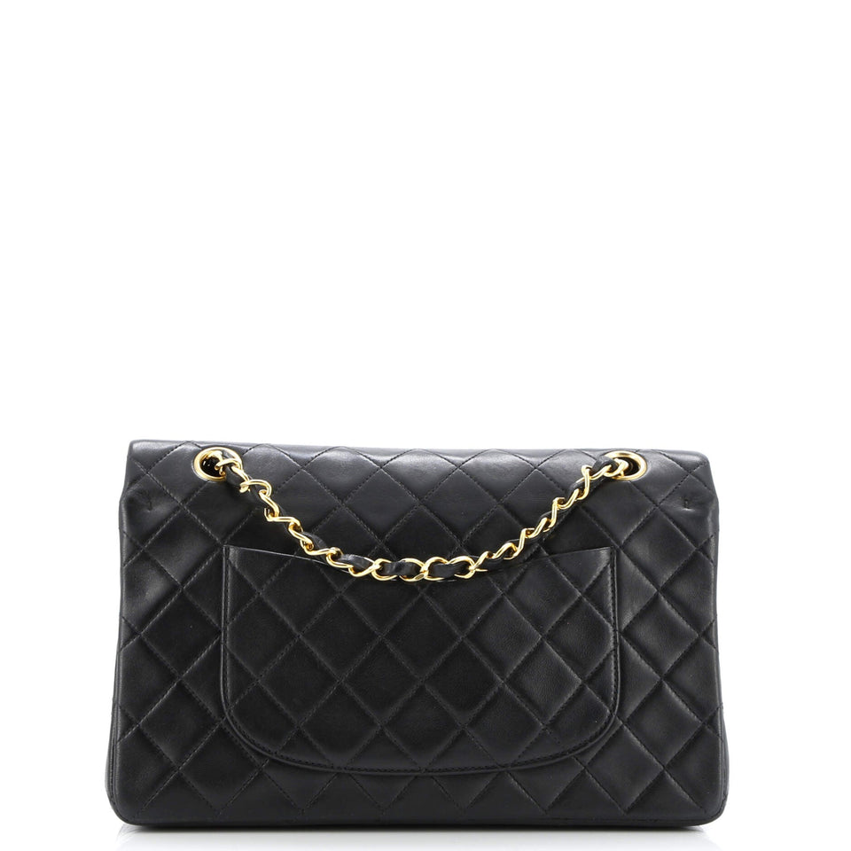 Vintage Classic Double Flap Bag Quilted Lambskin Medium