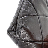 CC Kisslock Frame Clutch with Chain Quilted Lambskin Small