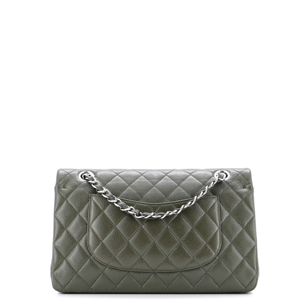 Classic Double Flap Bag Quilted Caviar Medium