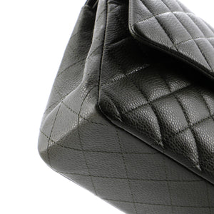 Classic Double Flap Bag Quilted Caviar Medium
