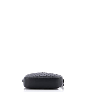 CC Tassel Camera Bag Diagonal Chevron Calfskin Mini