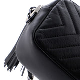 CC Tassel Camera Bag Diagonal Chevron Calfskin Mini