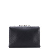 3 Compartment Flap Bag Quilted Calfskin Medium