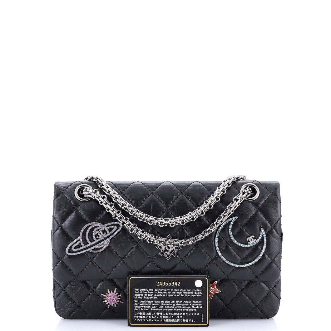 Space Charms Reissue 2.55 Flap Bag Quilted Aged Calfskin 225