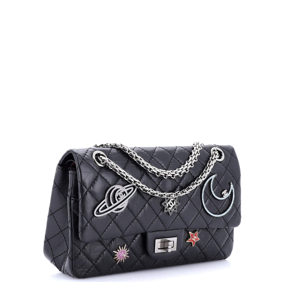 Space Charms Reissue 2.55 Flap Bag Quilted Aged Calfskin 225