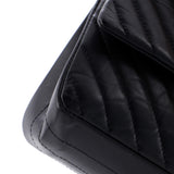 So Black Reissue 2.55 Flap Bag Chevron Aged Calfskin 225
