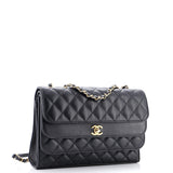 Triple Flap Bag Quilted Calfskin Medium