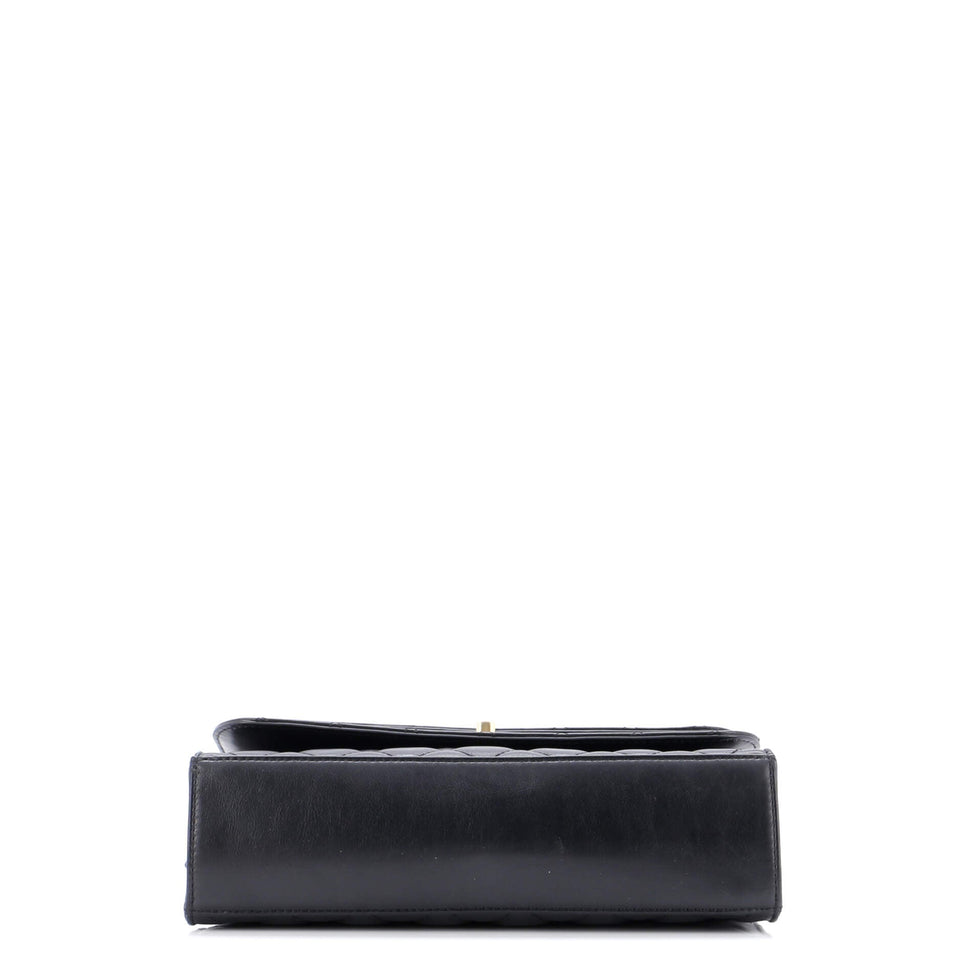 Triple Flap Bag Quilted Calfskin Medium
