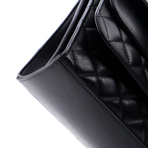 Triple Flap Bag Quilted Calfskin Medium