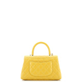 Coco Top Handle Bag Quilted Caviar Mini