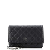 Wallet on Chain Quilted Caviar