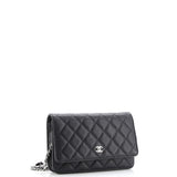 Wallet on Chain Quilted Caviar