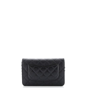 Wallet on Chain Quilted Caviar