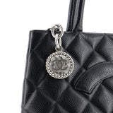 Medallion Tote Quilted Caviar