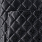 Medallion Tote Quilted Caviar