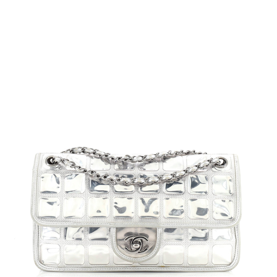 Ice Cube Flap Bag Quilted Vinyl