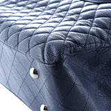 Classic Flap Shopping Tote Quilted Caviar Large