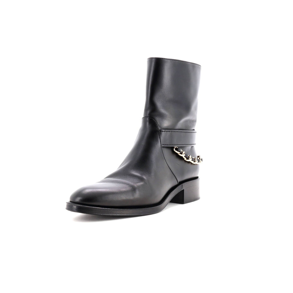 Women's CC Chain Ankle Boots Leather