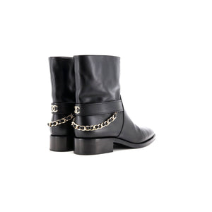Women's CC Chain Ankle Boots Leather