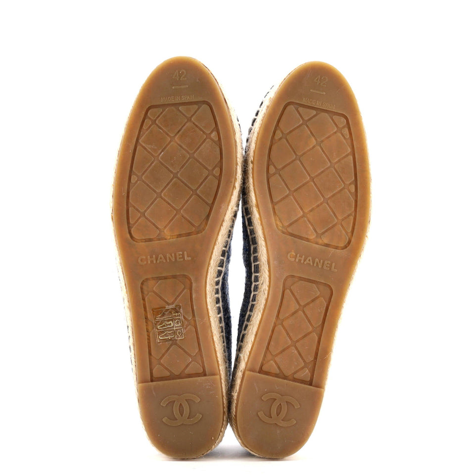 Women's CC Cap Toe Espadrilles Tweed with Leather