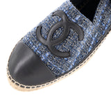 Women's CC Cap Toe Espadrilles Tweed with Leather
