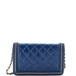 Chain Around Boy Wallet on Chain Quilted Lambskin