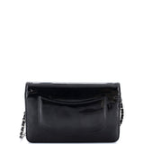 CC Wallet on Chain Strass Embellished Patent