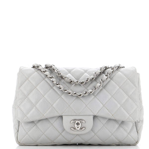 Classic Single Flap Bag Quilted Caviar Jumbo