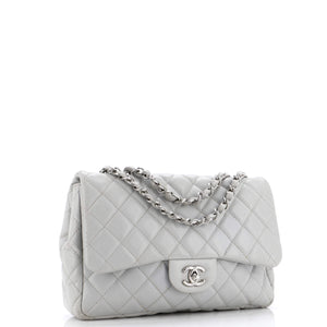 Classic Single Flap Bag Quilted Caviar Jumbo