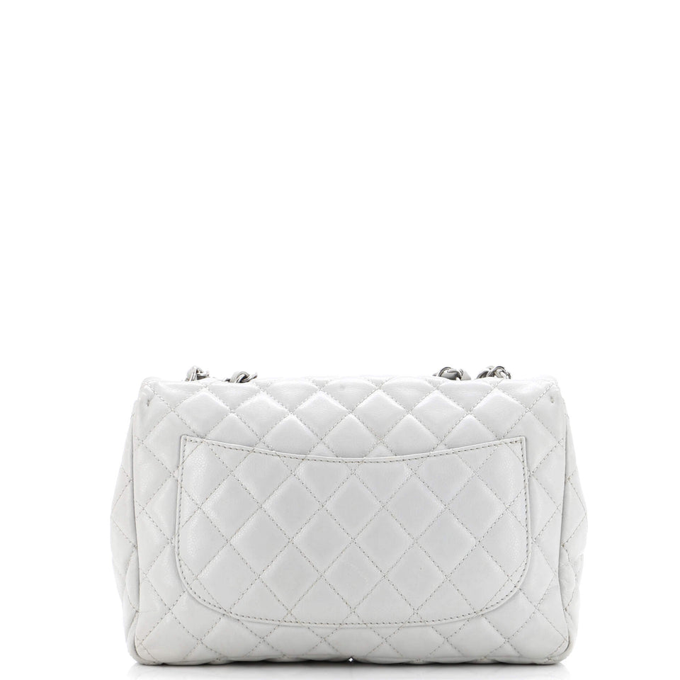 Classic Single Flap Bag Quilted Caviar Jumbo