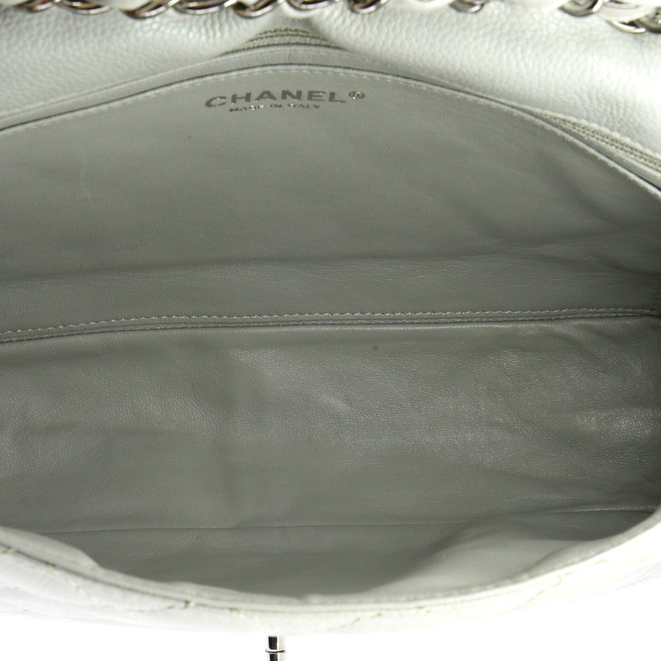 Classic Single Flap Bag Quilted Caviar Jumbo