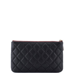 O Case Clutch Quilted Caviar Small