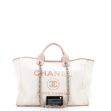 Deauville Tote Striped Mixed Fibers Medium