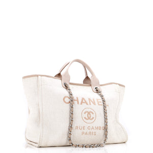 Deauville Tote Striped Mixed Fibers Medium