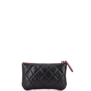 Classic O Case Pouch Quilted Caviar Mini