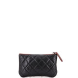 Classic O Case Pouch Quilted Caviar Mini