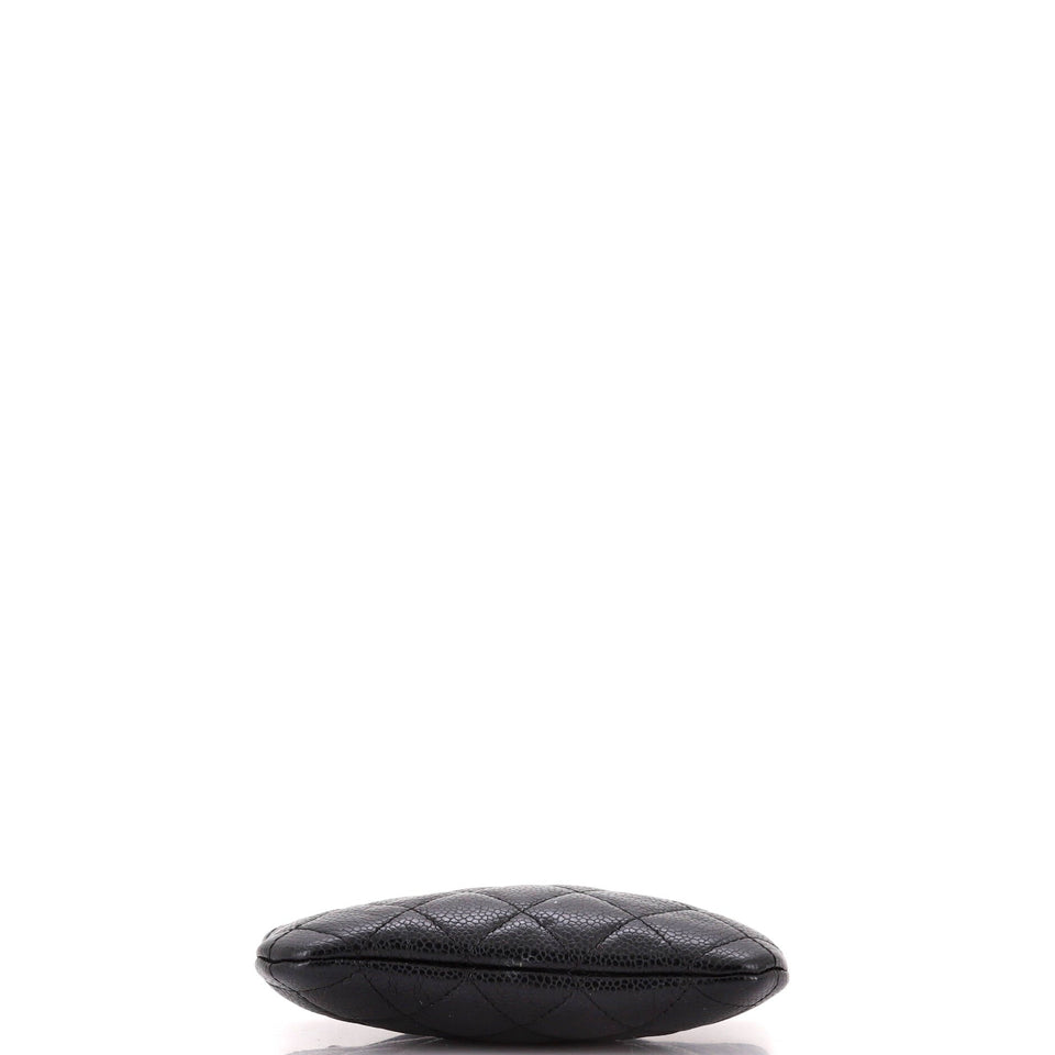 Classic O Case Pouch Quilted Caviar Mini