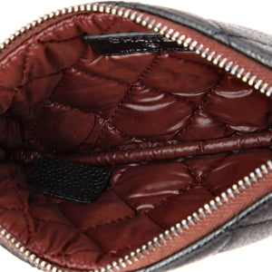 Classic O Case Pouch Quilted Caviar Mini