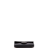 Classic Flap Card Holder Quilted Caviar