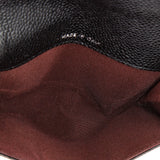 Classic Flap Card Holder Quilted Caviar