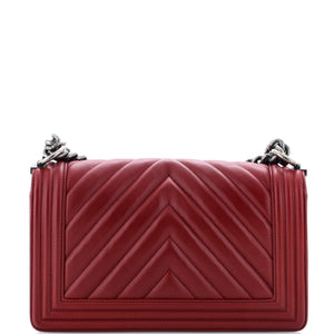 Boy Flap Bag Chevron Lambskin Old Medium