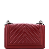 Boy Flap Bag Chevron Lambskin Old Medium