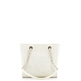North South Deauville Tote Raffia with Glitter Detail Small
